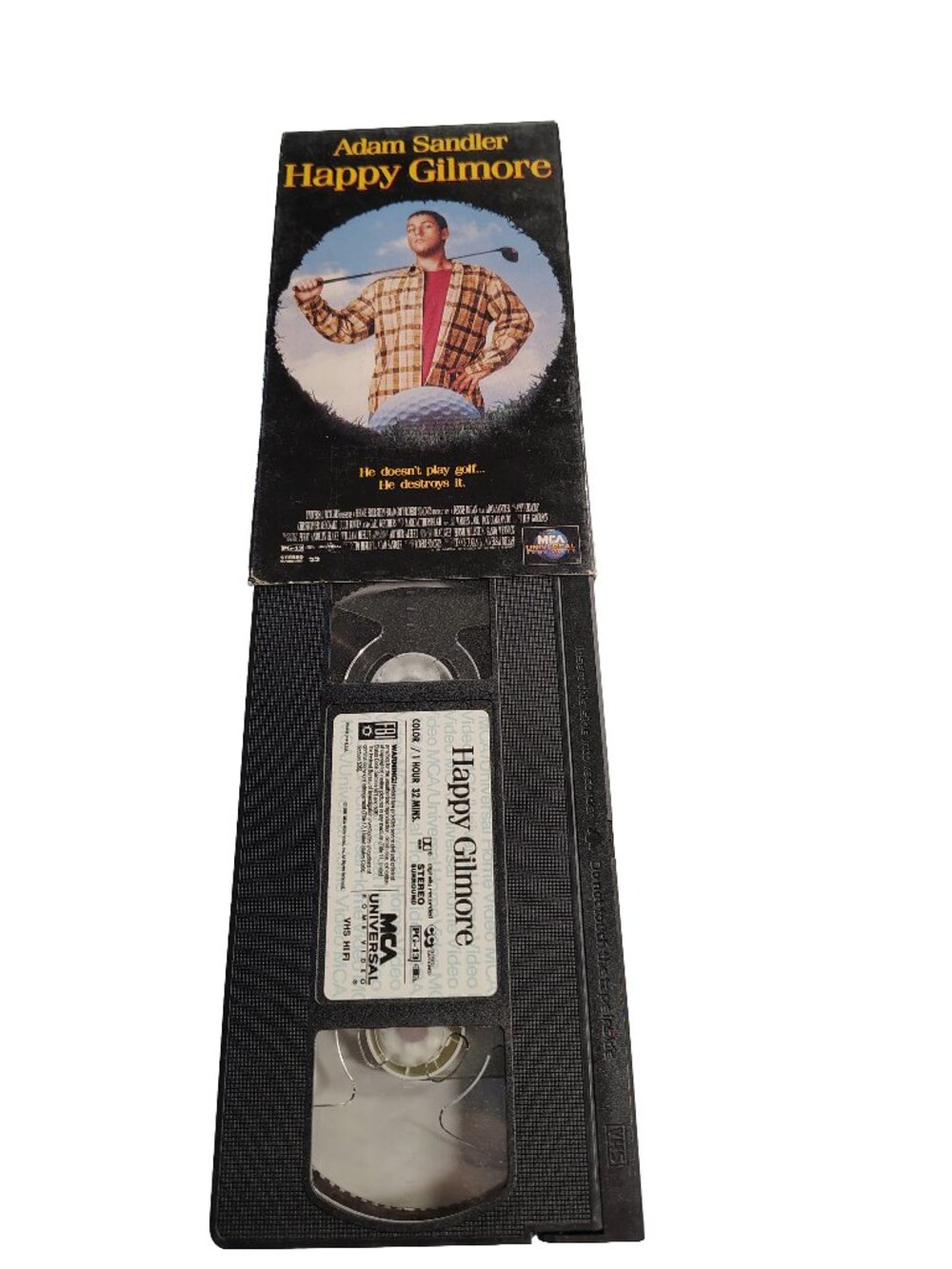 (1996) Happy Gilmore Rated PG-13 Comedy/Sports VHS Cassette Tap